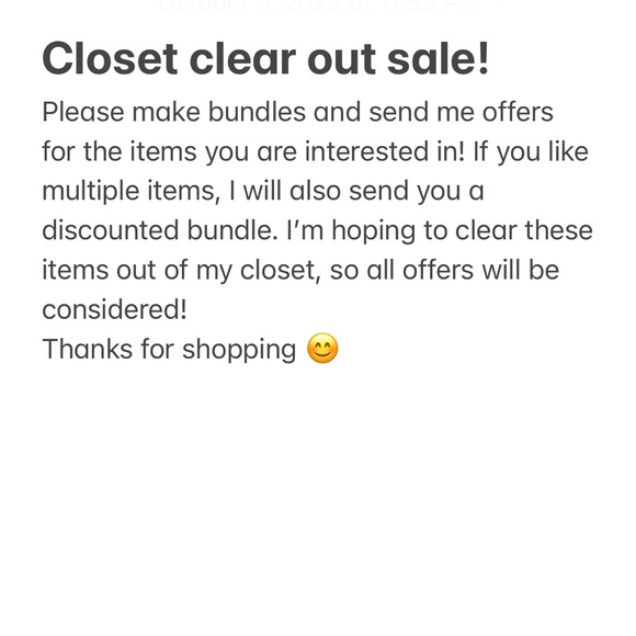 Like items, make bundles, and send me offers! - Picture 1 of 1